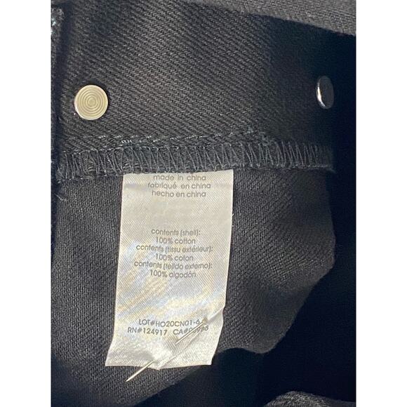 WEWOREWHAT Basic Crystal Embellished Black Overalls NEW Size Small - Picture 9 of 12